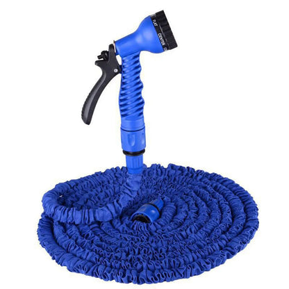 25FT–200FT Expandable Garden Hose – Lightweight Durable Watering Tool with 7-Function Spray Gun