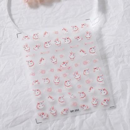 Cute Snoopy 5D Nail Stickers – Cartoon Anime Nail Art Decoration