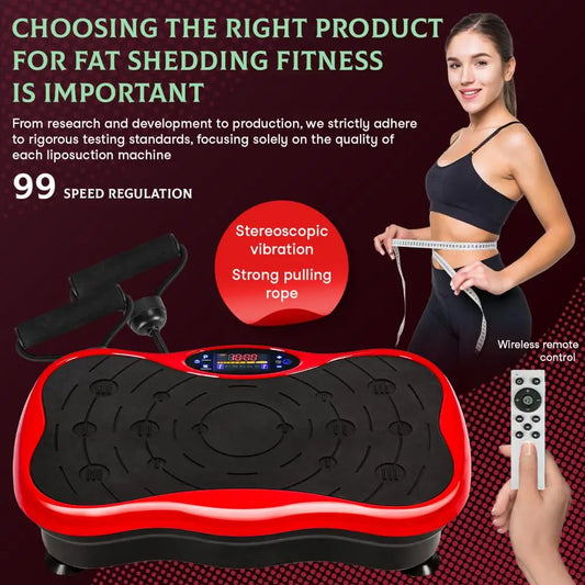 Power Waver Vibration Plate Machine — Whole Body Exercise & Lymphatic Drainage Fitness Platform