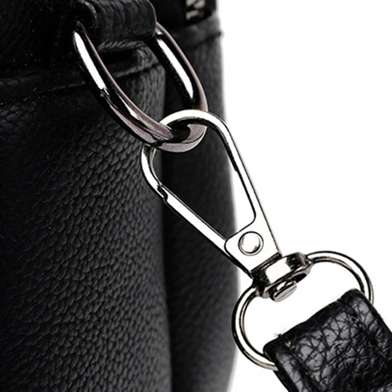 Women’s Solid Color Rivet Zipper Phone Bag – Soft Leather Small Square Shoulder & Crossbody Bag, Fashionable and Simple