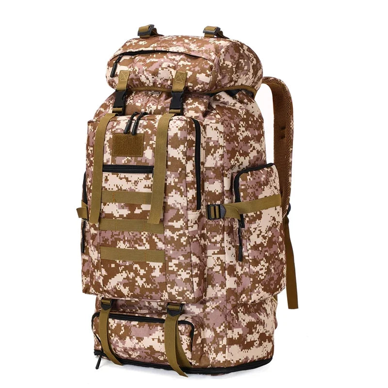 80L/100L Mountaineering Tactical Backpack - Large Outdoor Hiking, Camping & Travel Bag