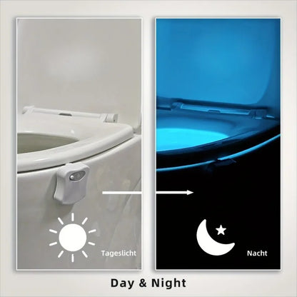 16-Color Motion-Sensing Toilet Night Light – LED Toilet Seat Light with Motion Sensor
