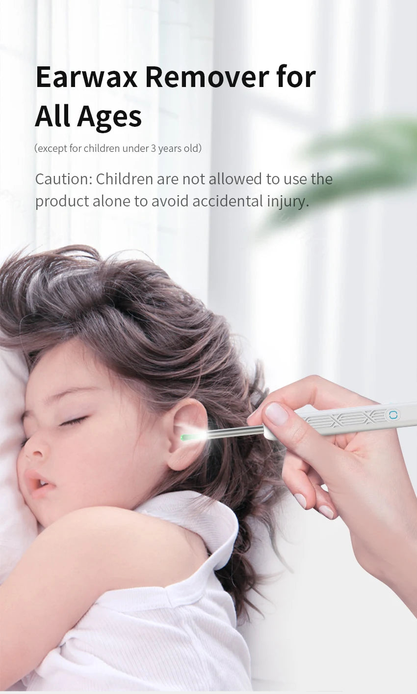 2025 Wireless Smart Earpick – HD Camera Ear Wax Cleaner with 6 LED Lights for iOS & Android