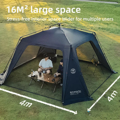 ShineTrip Oversized Dome Tent – Quick Setup, Waterproof & Sunproof Silver-Coated Canopy for Camping (05 Series)