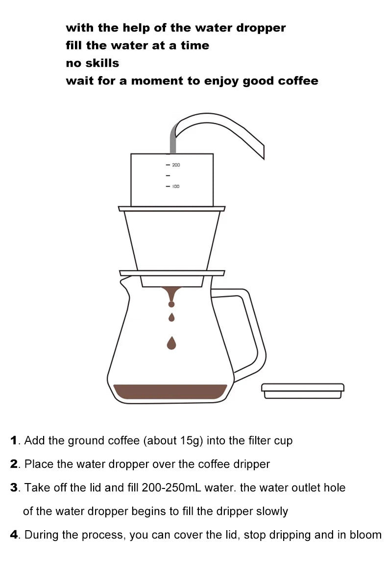 TIMEMORE SimpleDrip Water Dropper — 13-Hole Lid for Uniform, Stable Water Flow