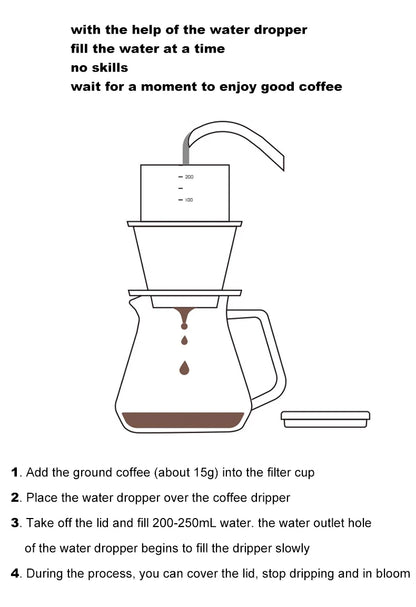 TIMEMORE SimpleDrip Water Dropper — 13-Hole Lid for Uniform, Stable Water Flow