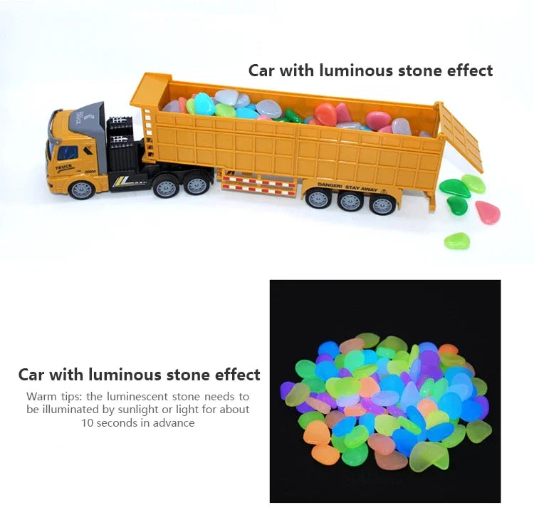 1/48 RC Heavy-Duty Semi-Trailer Truck – Remote Control Construction Dump Truck Toy for Boys Gift