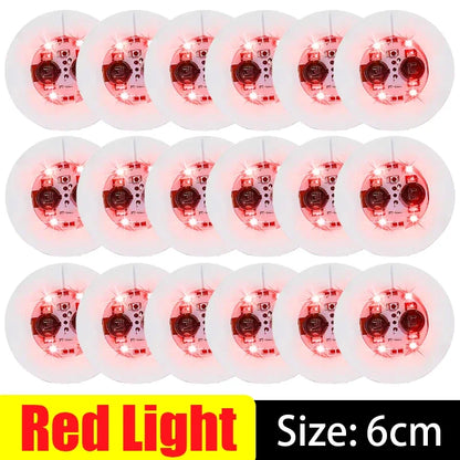 LED Luminous Cup Stickers — 6cm Bottle & Glass Coaster Lights for Bar, KTV, Wedding, Party Decoration (1/50PCS)