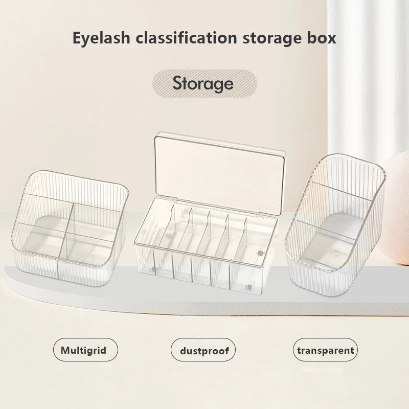 Large Capacity Eyelash Tool Storage Box: Extension Tweezer Case for Cosmetic Makeup Tools - Essential Lash Accessories Organizer