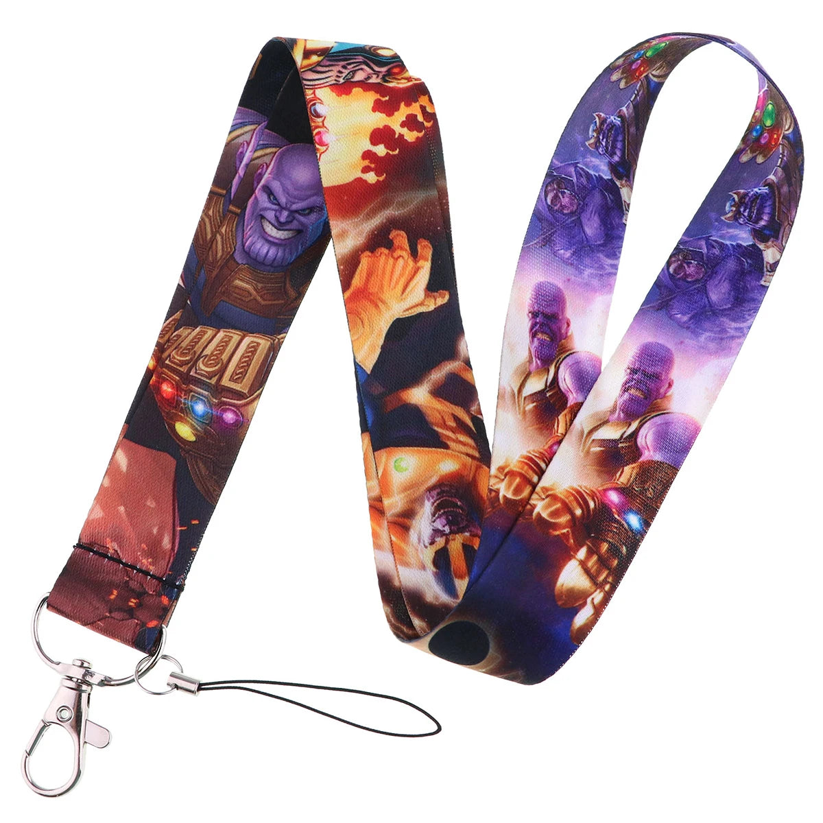Cartoon Credential Holder Keychain – Cool Lanyard for Key, ID Card, Gym Badge & Cosplay Gift
