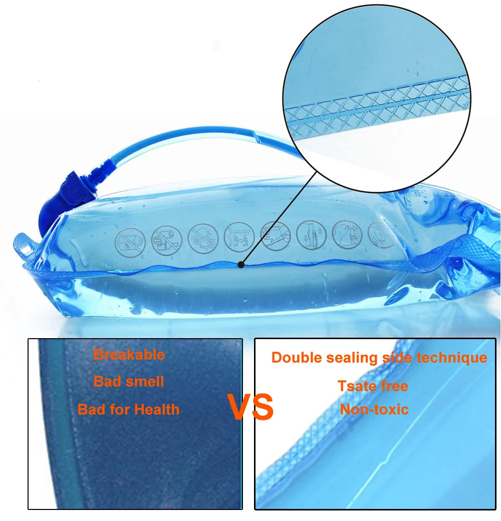 NEWBOLER Water Bladder Hydration Pack — BPA-Free 2L/3L Reservoir for Running, Hiking & Backpacking