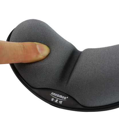 Anti-Skid Memory Foam Mouse Pad with Wrist Rest Mat – Ergonomic Support for Computer, Laptop and Desktop