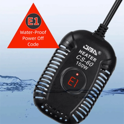 Quartz Glass Aquarium Submersible Heater – Ultra Short Adjustable Turtle Tank Heater 25W-150W