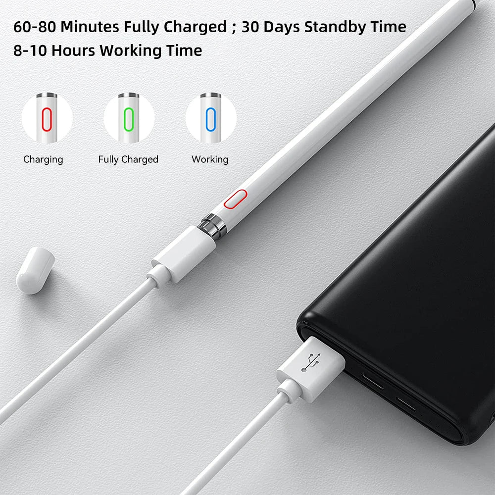 Universal Stylus Pen for iPad & Tablets - Compatible with Apple Pencil | Touch Pen for iOS & Android Devices Including Samsung, Huawei, Xiaomi