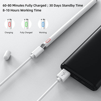 Universal Stylus Pen for iPad & Tablets - Compatible with Apple Pencil | Touch Pen for iOS & Android Devices Including Samsung, Huawei, Xiaomi