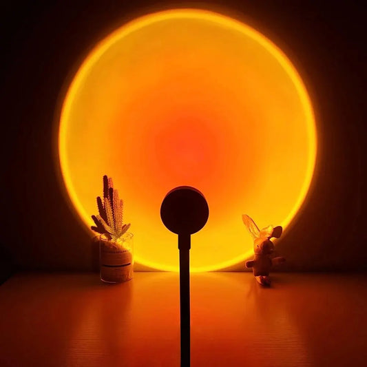 USB Sunset Ambiance Light – Portable Mood Lamp for Bedroom, Desk & Relaxing Home Decor