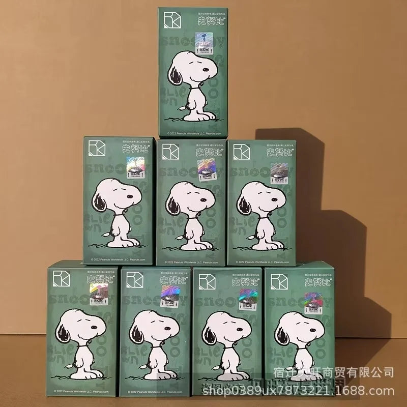 Genuine Snoopy Blind Box Puzzle — Cartoon Scene Building Block Ornaments for Children, Assembled Gift Toy