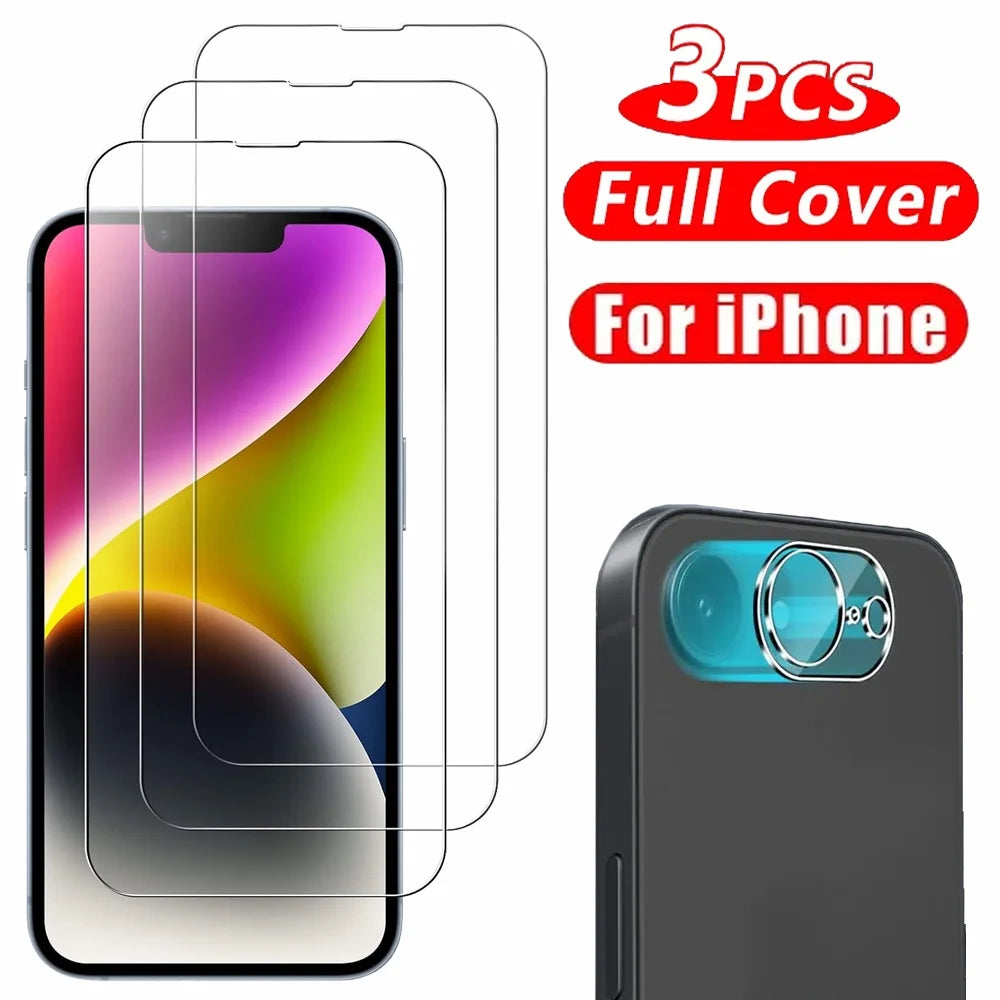 1–4 Pack Privacy Screen & Camera Protector for iPhone 16/15/14/13/12/11 Pro/Max – Anti-Spy Glass Film