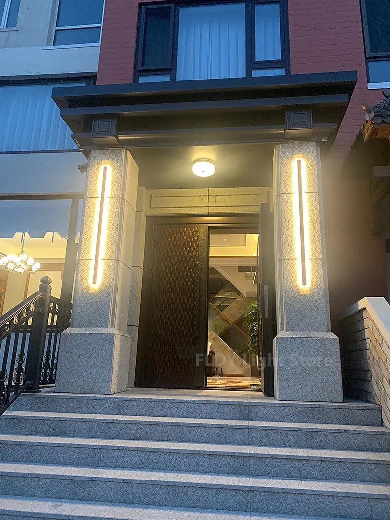 Outdoor Wall Lamp – IP65 Waterproof LED Long Corridor & Staircase Light, Balcony, Villa & Garden Entrance Lighting