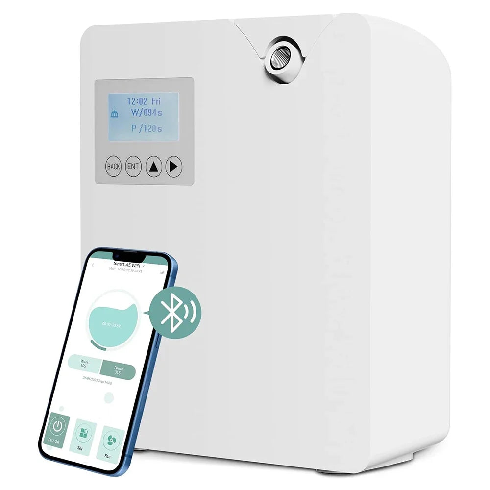 Waterless Fragrance Diffuser – 300ml WIFI-Controlled Air Freshener with Timer | Smell Distributor for Home & Hotel