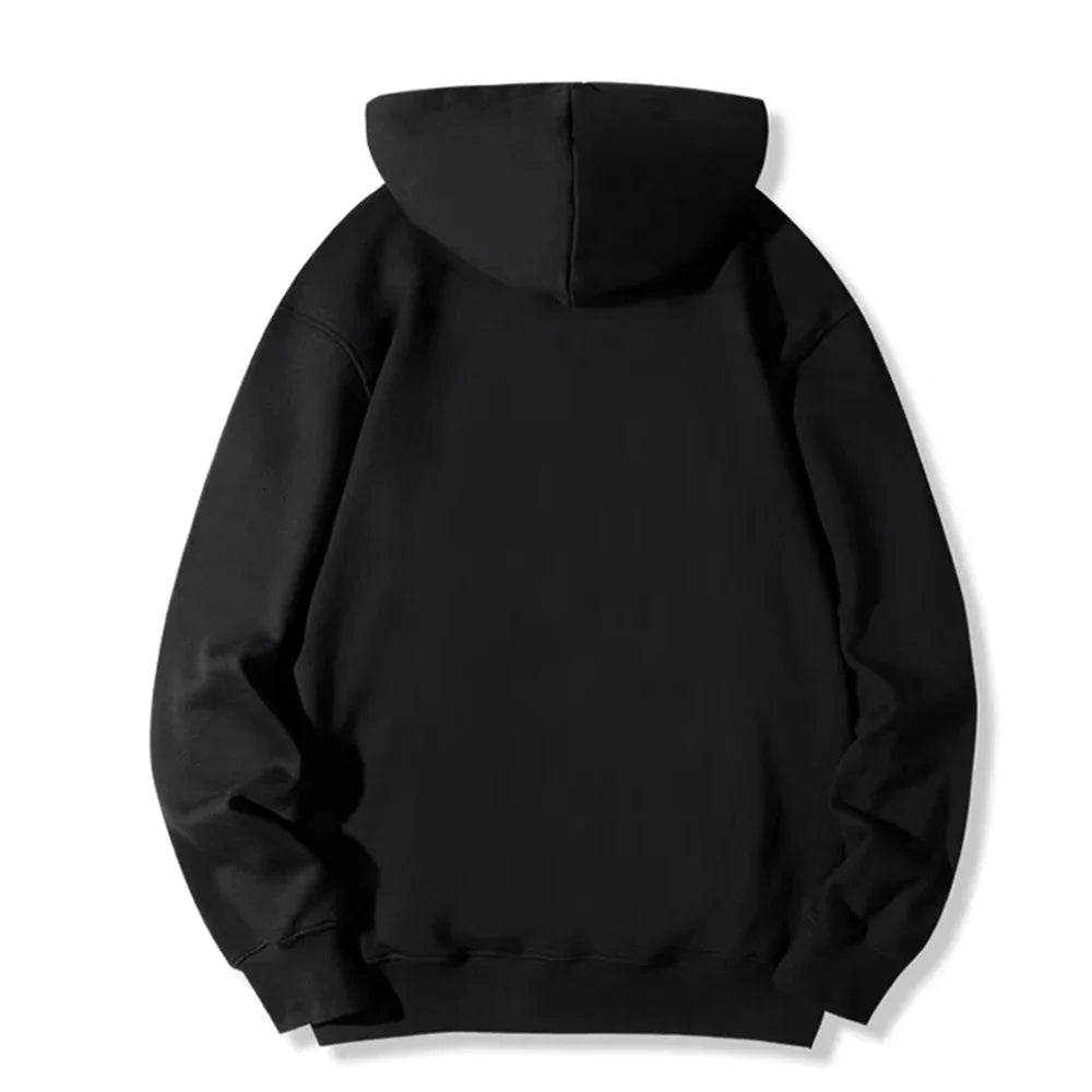 Men’s Fleece Zip-Up Hoodie – Classic Casual Zipper Jacket for Running | Y2K Hip Hop Streetwear