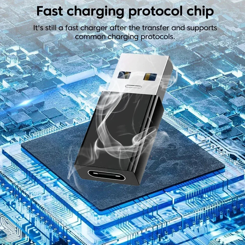 USB-C to USB-A Adapter – High-Speed Type-C to USB 3.0 Converter for Phones, Keyboards, and Data Transfer