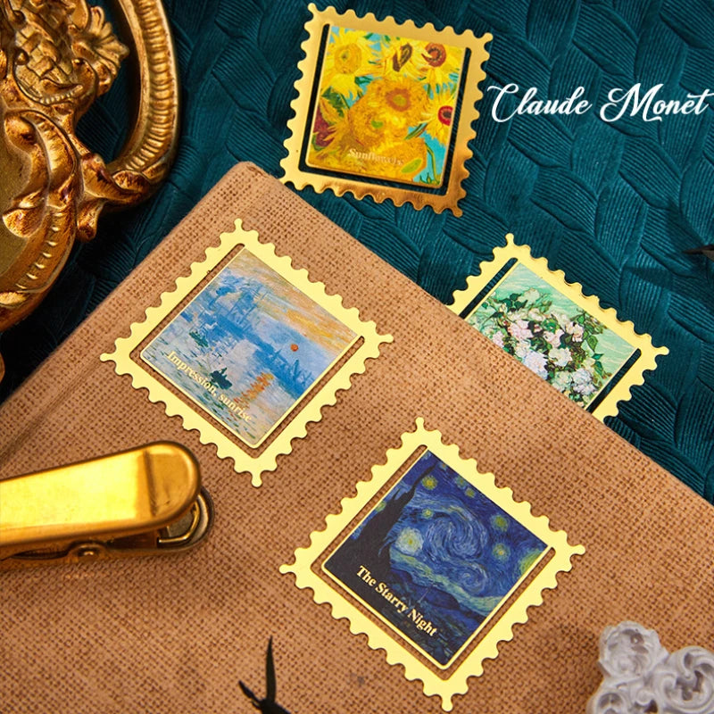 Metal Sunflower Oil Painting Bookmark - Book Page Holder and Marker for Kids, Students, Teachers - Unique Stationery Gift