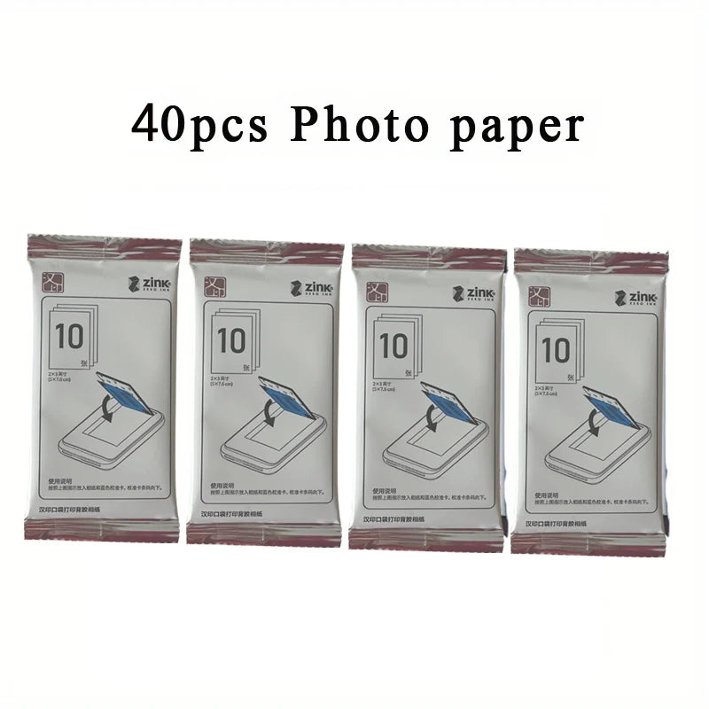 Original MT53 Self-adhesive Photo Paper - 2x3 Inch Sticky-Backed Paper ...