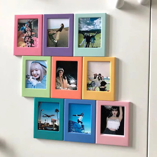 3-Inch Magnetic Photo Frames for Fujifilm Instax Mini – Compatible with Mini 12/11/Evo/40/7+/25/90/99/SE/Link2/3 Film