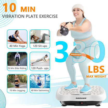 Vibration Plate Exercise Machine — Whole Body Fitness Platform for Lymphatic Drainage & Workout