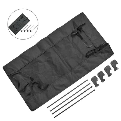 Removable Wagon Awning Canopy Sun Shade Cover for Trolley Cart with PE Cloth Tube Shelter