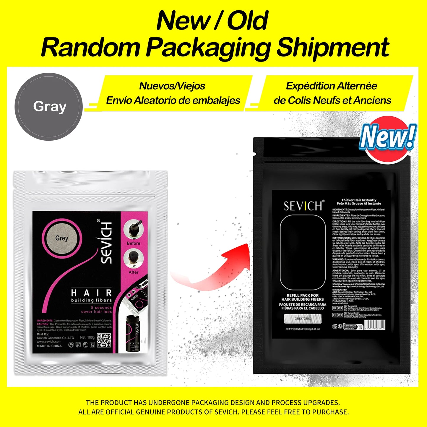 SEVICH Keratin Hair Fiber 100g — Thickening & Hair Building Powder Spray for Instant Regrowth and Hair Loss Concealer