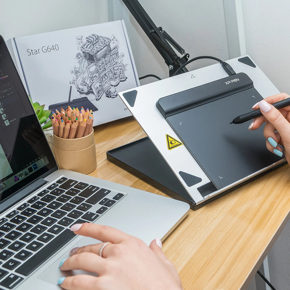 XPPen Star G640 6.5×4 Inch Graphic Drawing Tablet – Battery-Free with 8192 Levels Pressure & 266 RPS for Windows, Mac, Chromebook & OSU Gaming