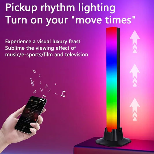USB RGB LED Light Bar – Color-Changing TV Backlight with Remote, Music Rhythm Ambient Strip, Symphony Atmosphere Lamp Decor