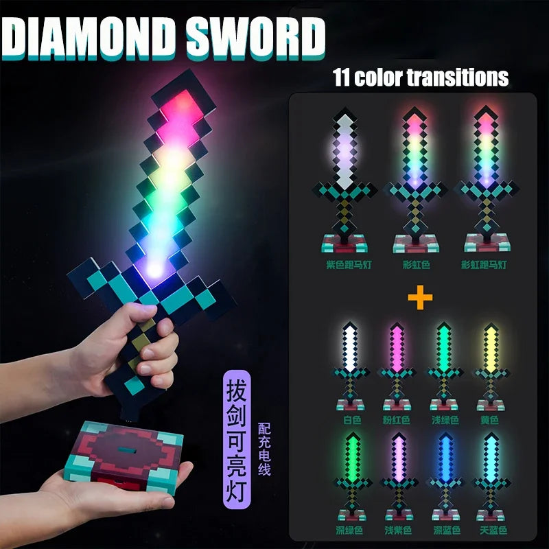 Minecraft Sword Night Light – Color-Changing Table Lamp, Game-Inspired Decorative Gift for Children
