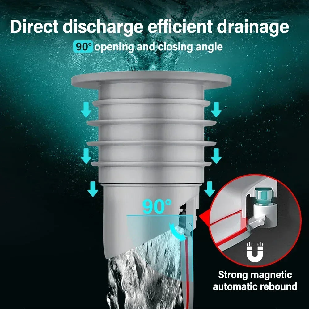 Congo Plug Silicone Drain Trap - Kitchen Sink and Bathtub Sewer Sealing Plug - Di ...