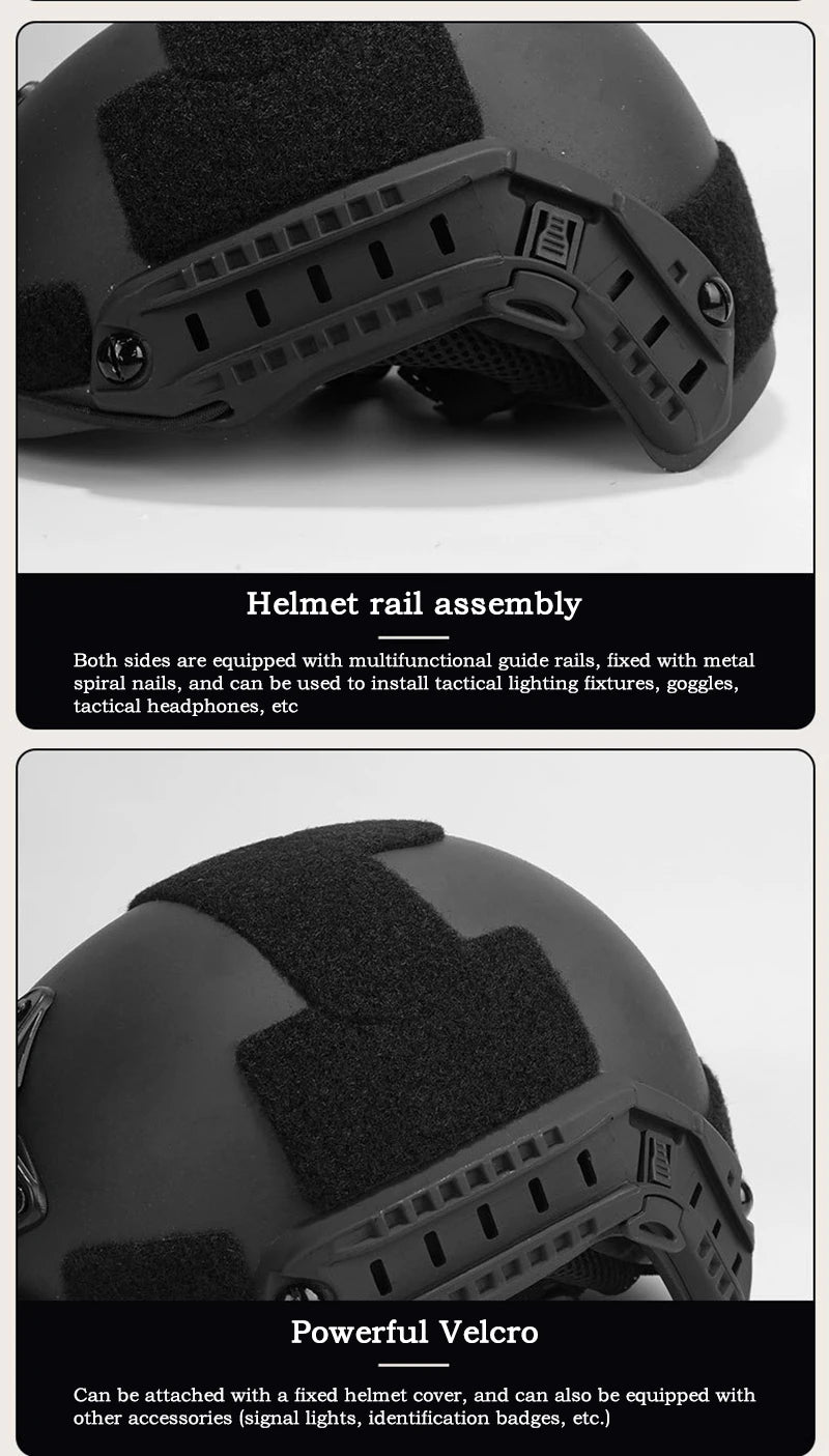 FAST Tactical Kevlar Helmet – High-Quality Suspended Pad Helmet for Outdoor, Hunting & Military Use