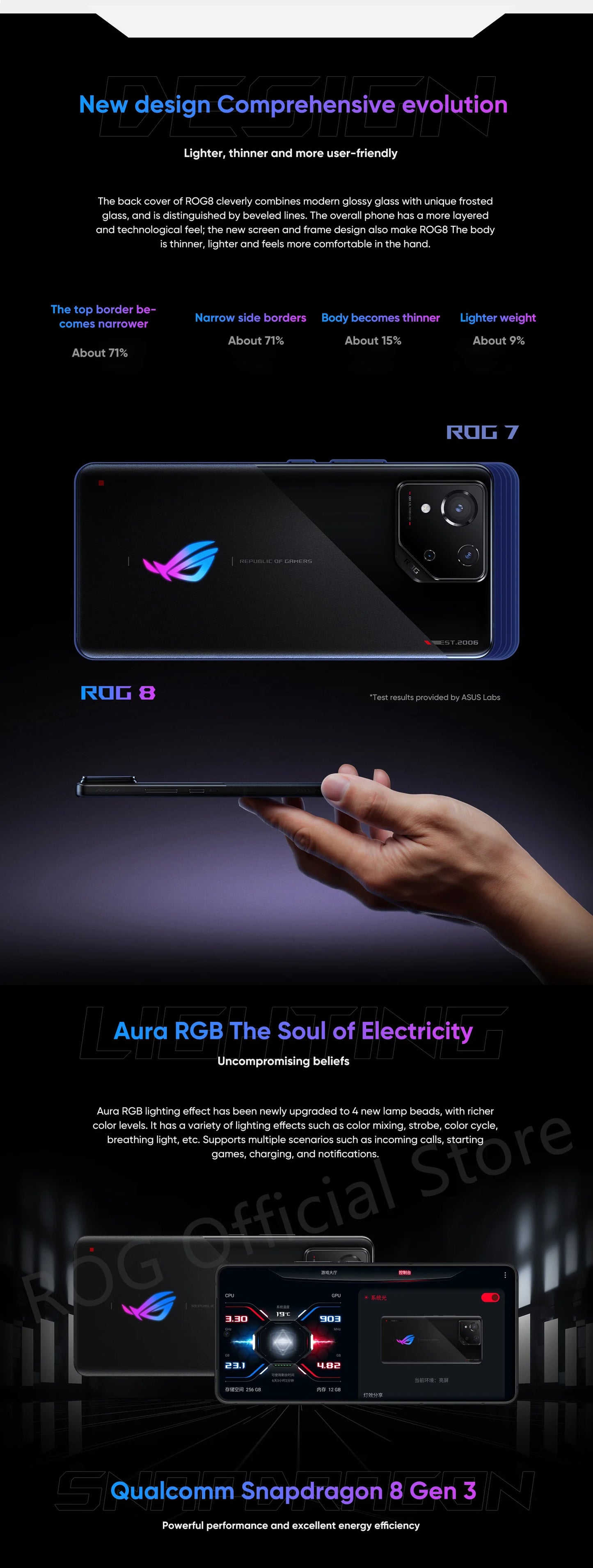 2024 ASUS ROG Phone 8 – Snapdragon 8 Gen 3, 5G Smartphone, 6.78'' 165Hz E-Sports Screen, 65W Charging, NFC, ROG 8 Pro