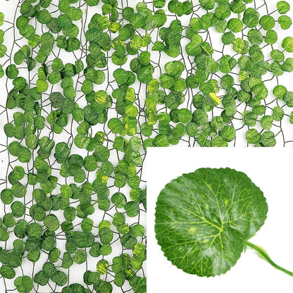 11M Artificial Ivy Leaf Garland — Green Hanging Vine for Outdoor Garden, Wall, Wedding & Home Decor