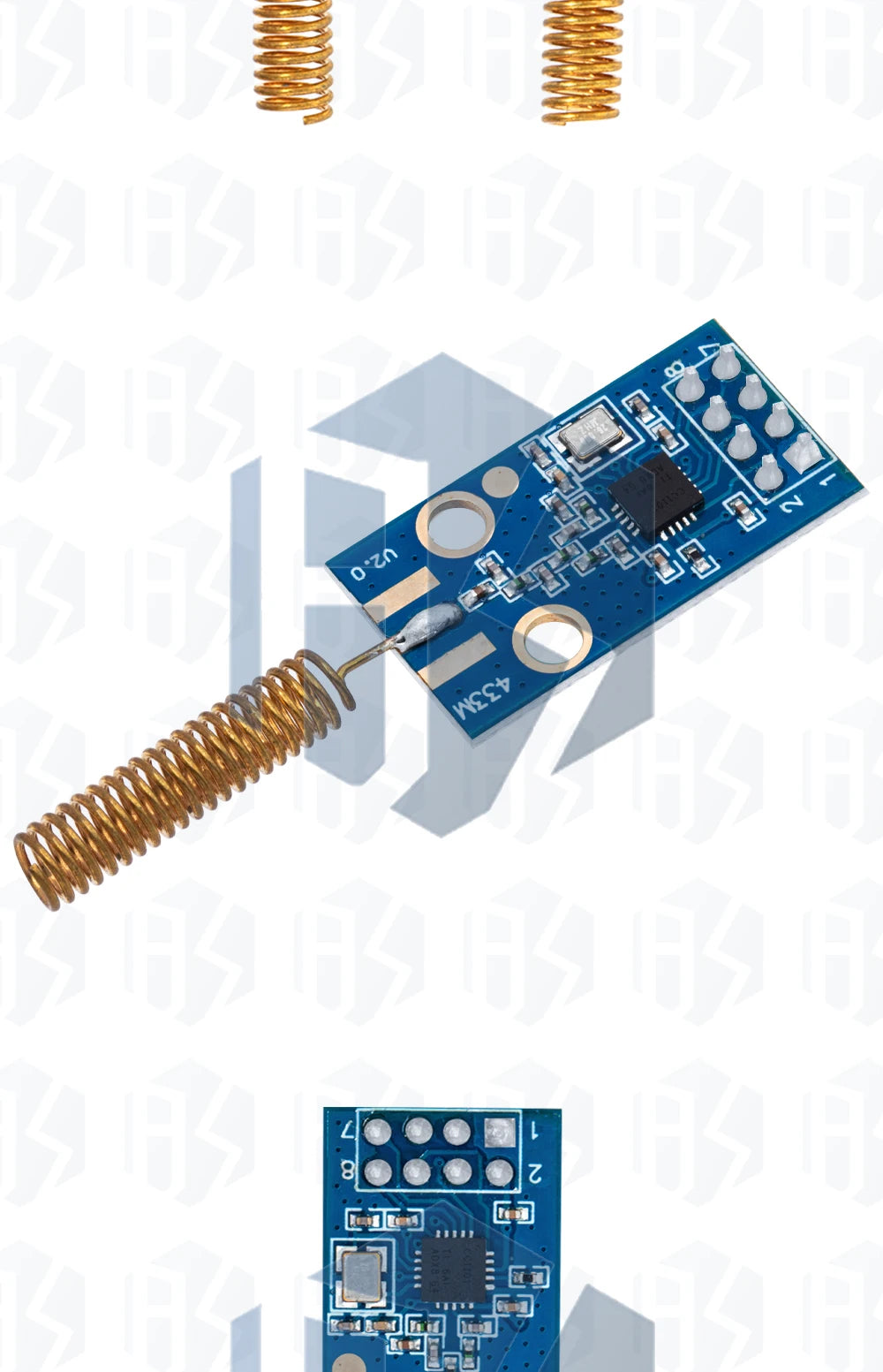 CC1101 Wireless Module - 10mW, 433MHZ/868MHZ, Long Distance Transmission 300-1000M with SMA Antenna, Wireless Transceiver