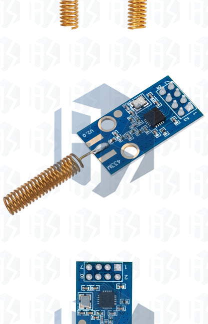 CC1101 Wireless Module - 10mW, 433MHZ/868MHZ, Long Distance Transmission 300-1000M with SMA Antenna, Wireless Transceiver