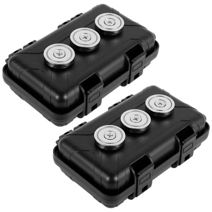 1-2Pcs Upgraded Magnetic Key Holder – Waterproof & Rustproof Under Car Key Box (Multifunctional Spare Key Hider)