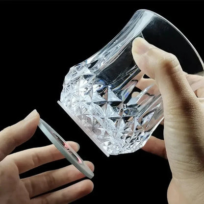 LED Luminous Cup Stickers — 6cm Bottle & Glass Coaster Lights for Bar, KTV, Wedding, Party Decoration (1/50PCS)