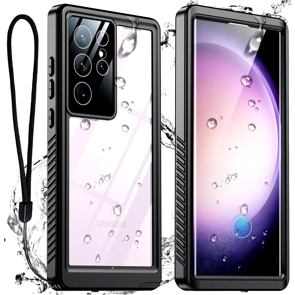 IP68 Waterproof Case for Samsung Galaxy S25/S24/S23/S22 Ultra, FE, A54/A14/A34 5G – Outdoor Sports & Diving Protective Cover