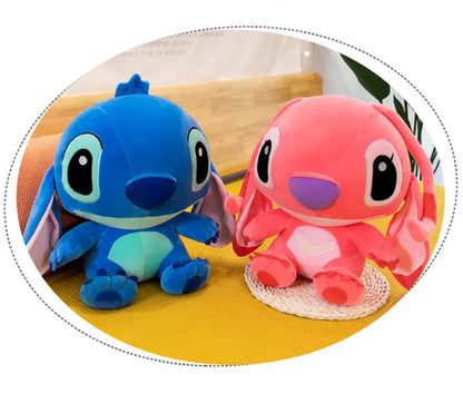 20-60cm Giant Lilo & Stitch Plush – Cartoon Stuffed Anime Toys, Pendant Pillow for Kids Birthday Gift