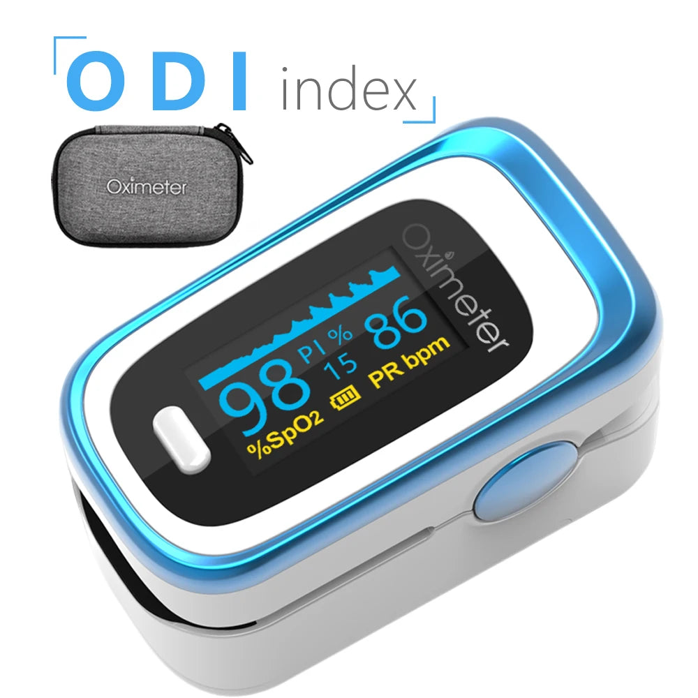 Portable Medical Finger Pulse Oximeter – OLED Display, SPO2, PR, Sleep Monitor, 8-Hour Battery Life