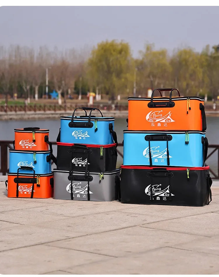 Folding EVA Live Fish Bucket – Thickened Portable Water Tank for Outdoor Fishing and Accessories