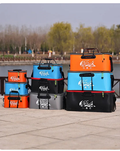 Folding EVA Live Fish Bucket – Thickened Portable Water Tank for Outdoor Fishing and Accessories