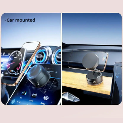 Double-Sided Magnetic Suction Phone Holder – Foldable & Multi-Functional Vacuum Mount