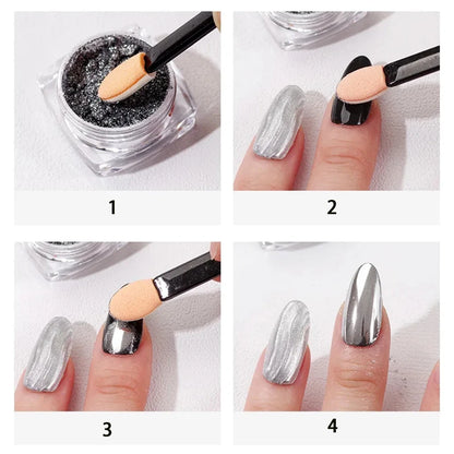 50/100Pcs Small Portable Eyeshadow Applicators - Double Sponge Eye Shadow Brushes, Mini Makeup Tools in Bulk